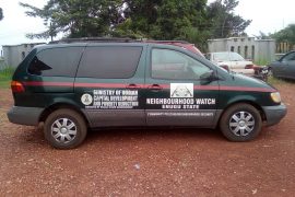  Philanthropist donates vehicle to neighborhood watch in Enugu community