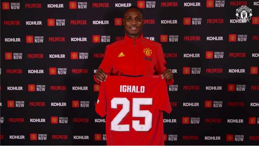  Ighalo, Manchester United’s new boy, to wear No. 25 jersey