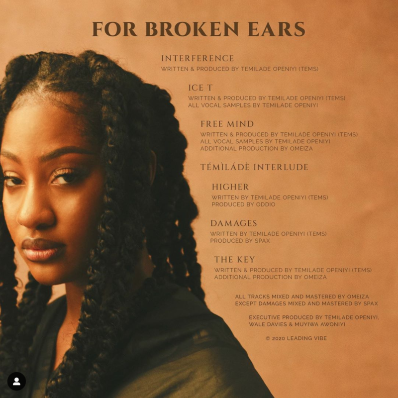  Why Tems’ ‘For Broken Ears’ EP is one of 2020’s best music projects