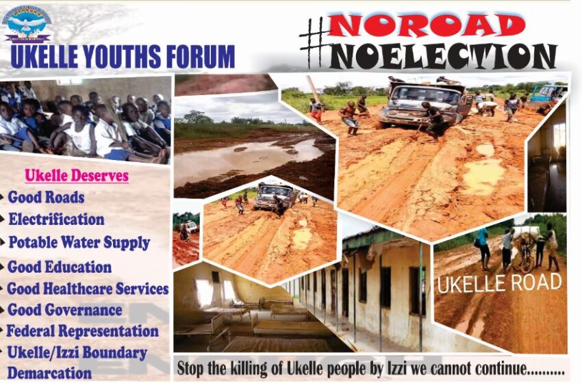  ‘No road, no election’ — Ukelle youths blow hot ahead Cross River North senatorial bye-election