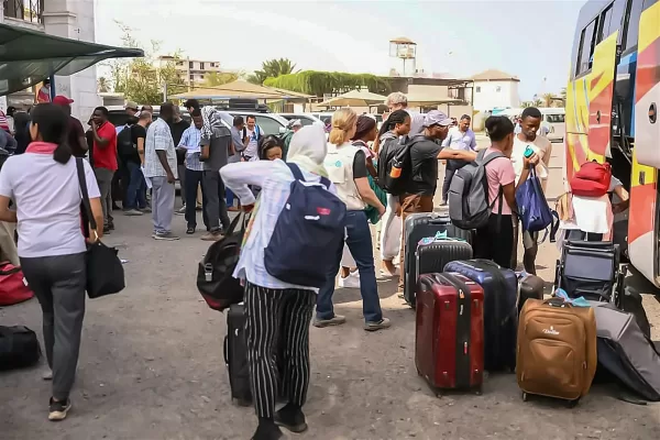 Nigerians students being evacuated from Sudan