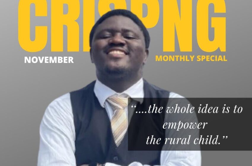  CrispNG’s Youth of the Month: Oyiga, the change maker transforming lives of Nigerian kids