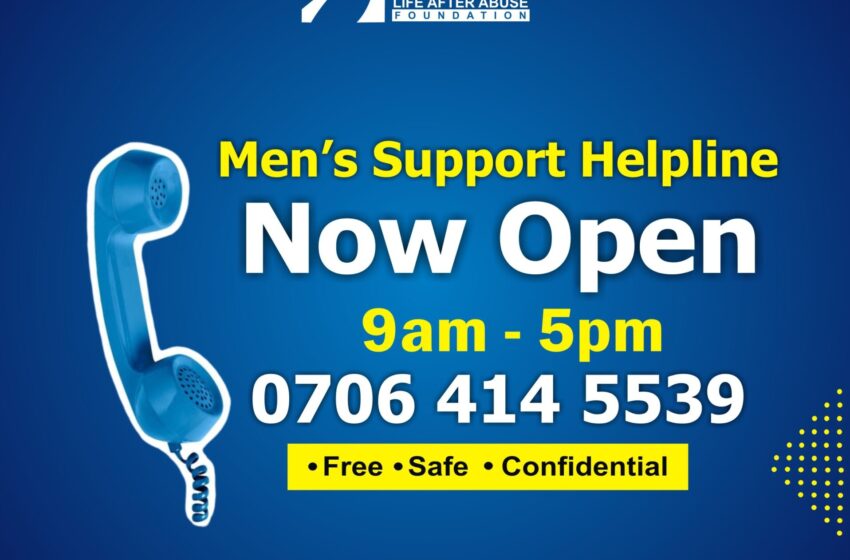 Life After Abuse Foundation launches men’s support helpline to mark International Men’s Day