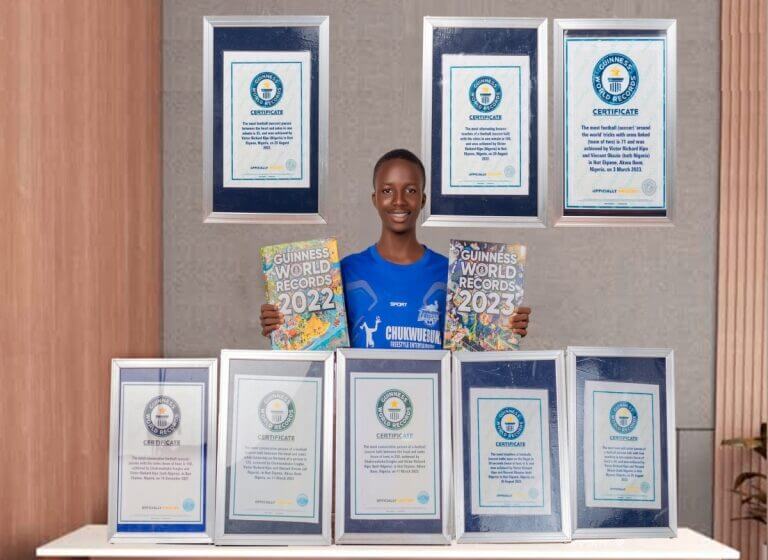  Victor Kipo: 15-year-old Nigerian football prodigy who broke 8 Guinness World Records