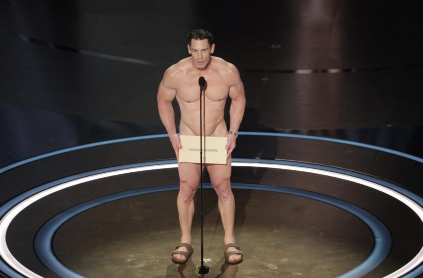  2024 Oscars: Drama as John Cena storms stage almost naked
