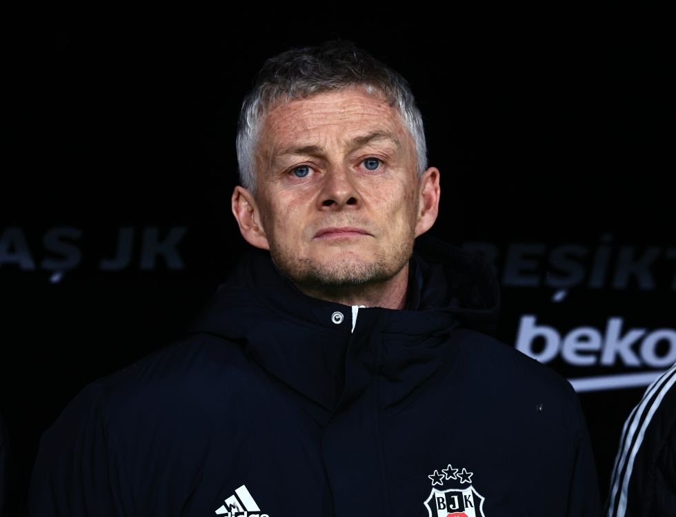 Besiktas manager, Ole Gunnar Solskjær. Besiktas news/X