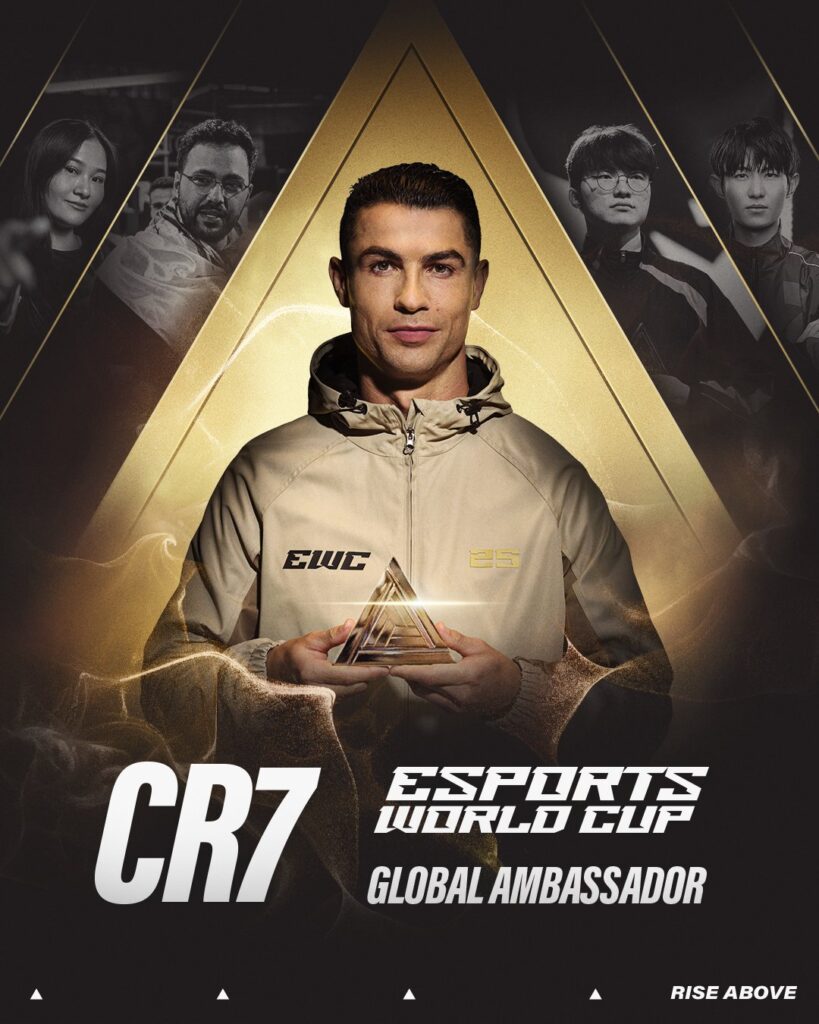 Cristiano Ronaldo now unveiled as Esports World Cup global ambassador. Photo Credit- Cristiano Ronaldo/X