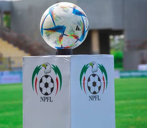 Photo of NPFL match ball. Photo Credit- Pulse Sports