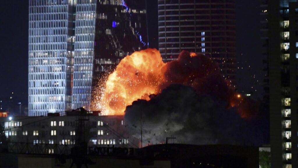 Photo of Iran's missile strike on Israel's capital city Tel Aviv. Photo Credit- Reuters