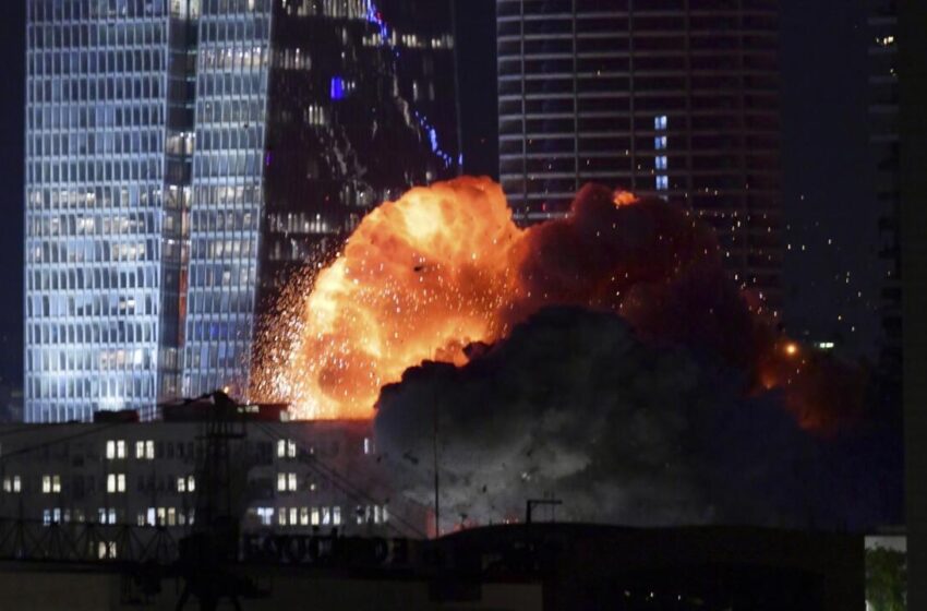 Photo of Iran's missile strike on Israel's capital city Tel Aviv. Photo Credit- Reuters