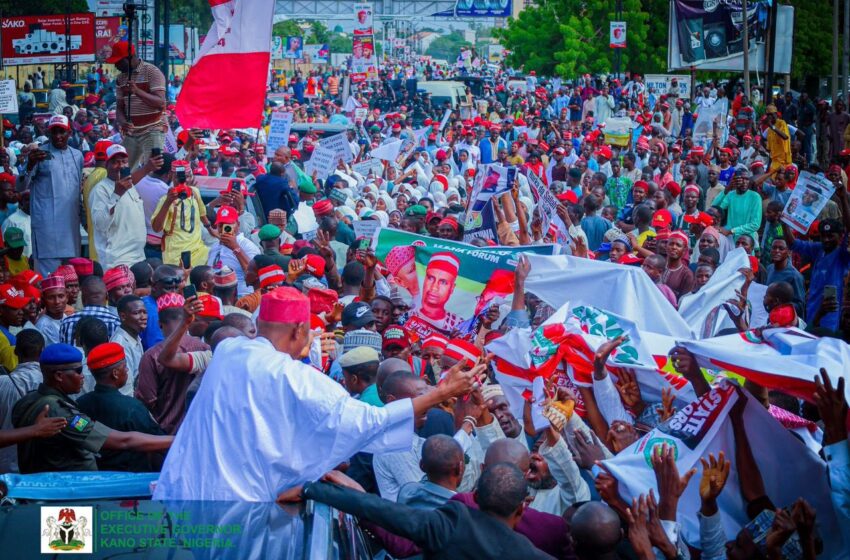 Abba Kabir Yusuf: Kano gov gets hero’s welcome after Hajj