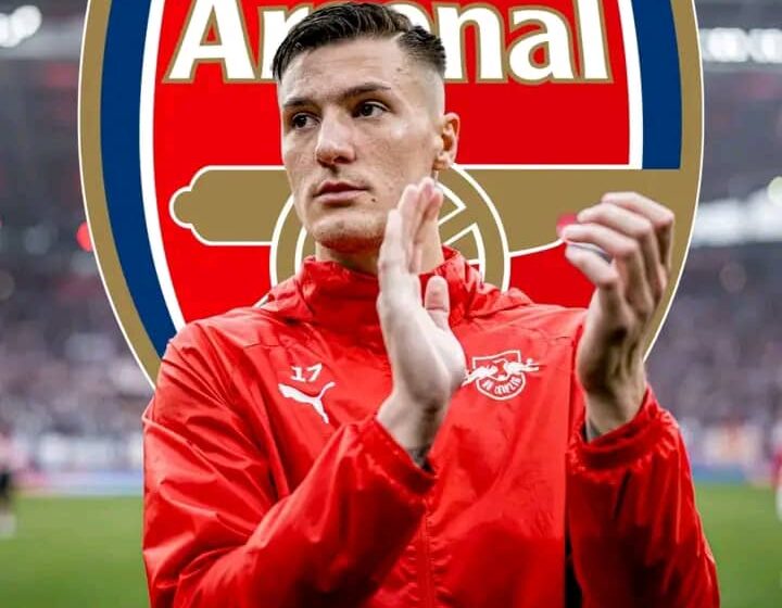 RB Leipzig forward, Benjamin Sesko with a potential move to Arsenal. Photo Credit- Pulse Sports