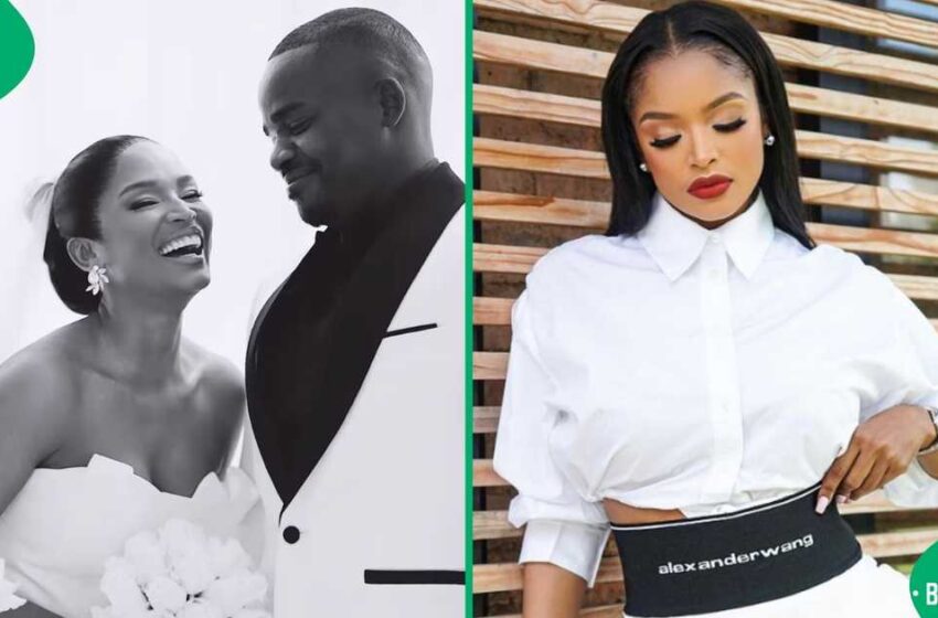 She said yes! Ayanda Thabethe and Peter Matsimbe tie the knot in dreamy private ceremony