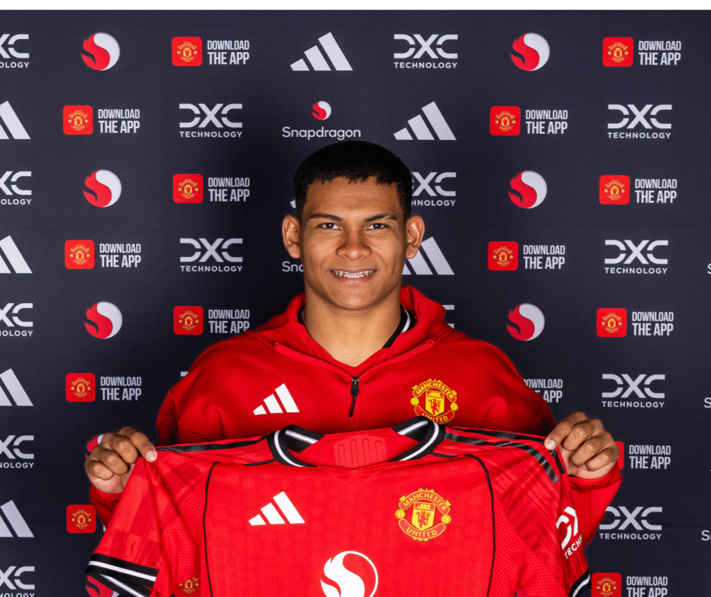 Paraguayan left-back prodigy and Manchester United new signee, Diego Leon. Photo Credit-Manchester United App