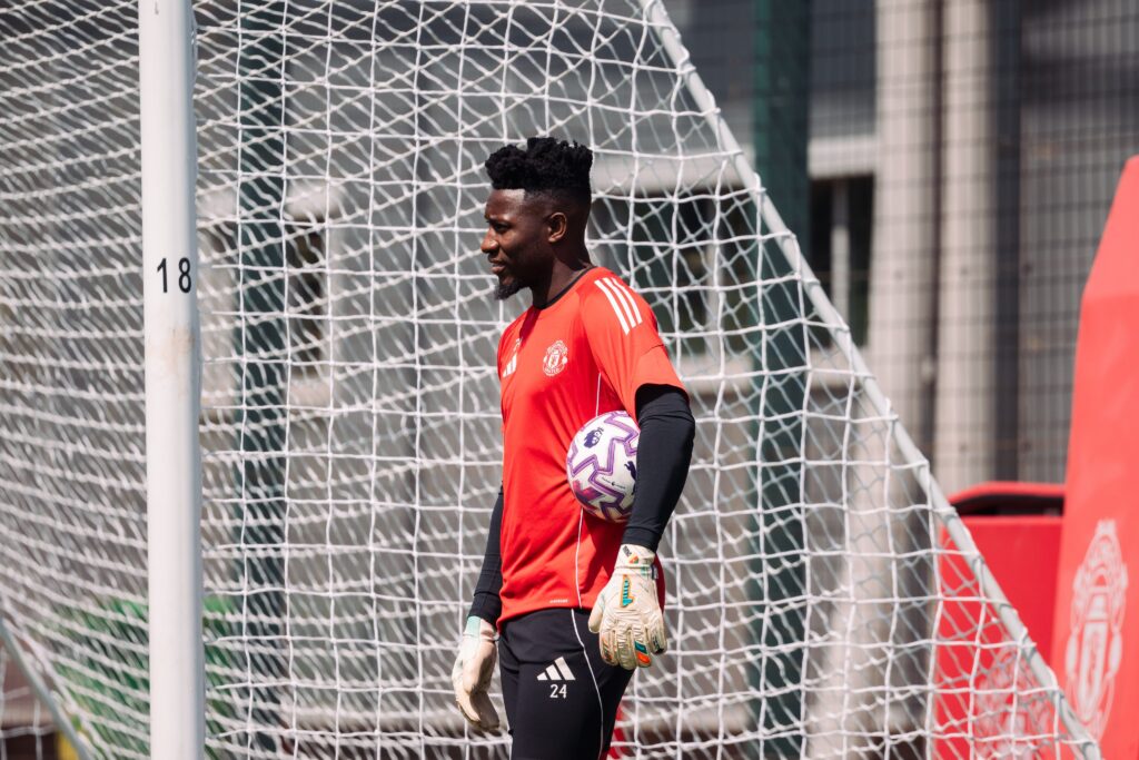 Manchester United goalkeeper, Andre Onana. Photo Credit- Manchester United App