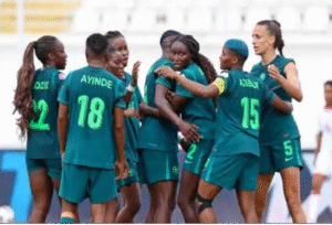 Super Falcons in celebration. Photo Credit- Super Sports