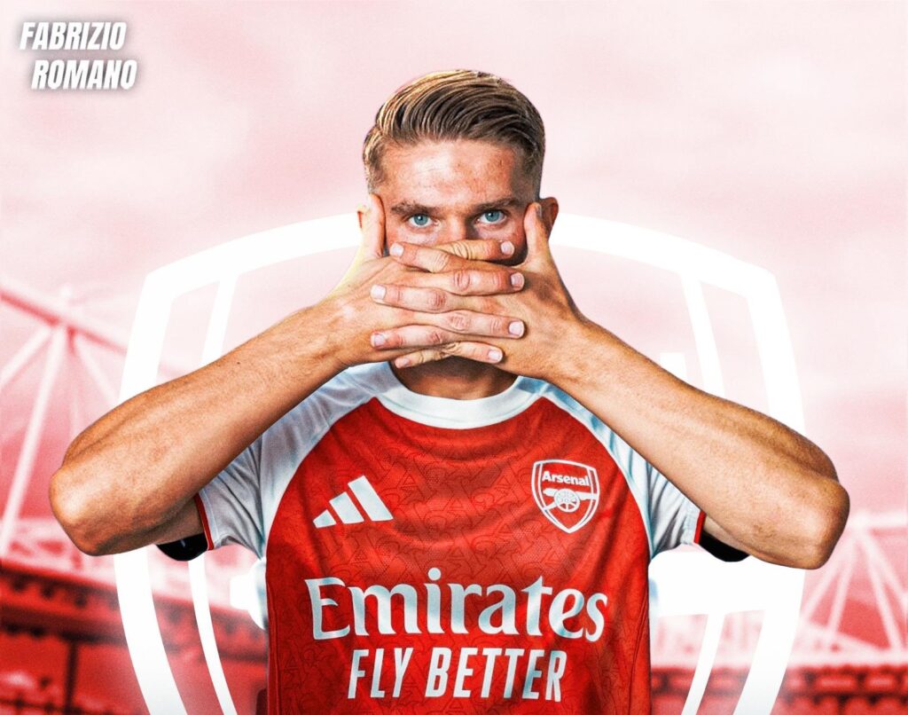 Viktor Gyokeres completes transfer to Arsenal. Photo Credit- Fabrizio Romano/X