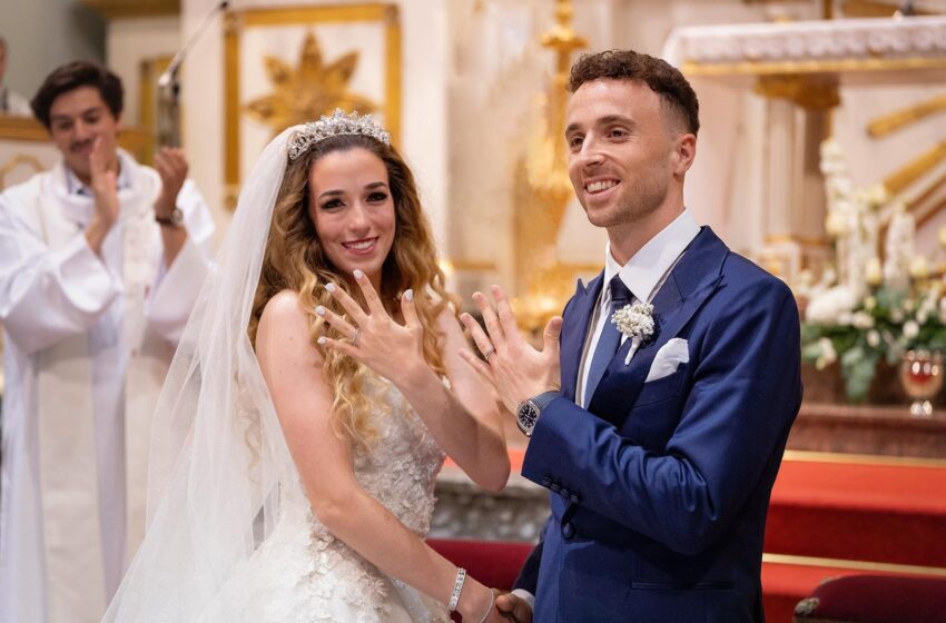 Diogo Jota and Rute Cardoso on their wedding day, just days before the tragedy.