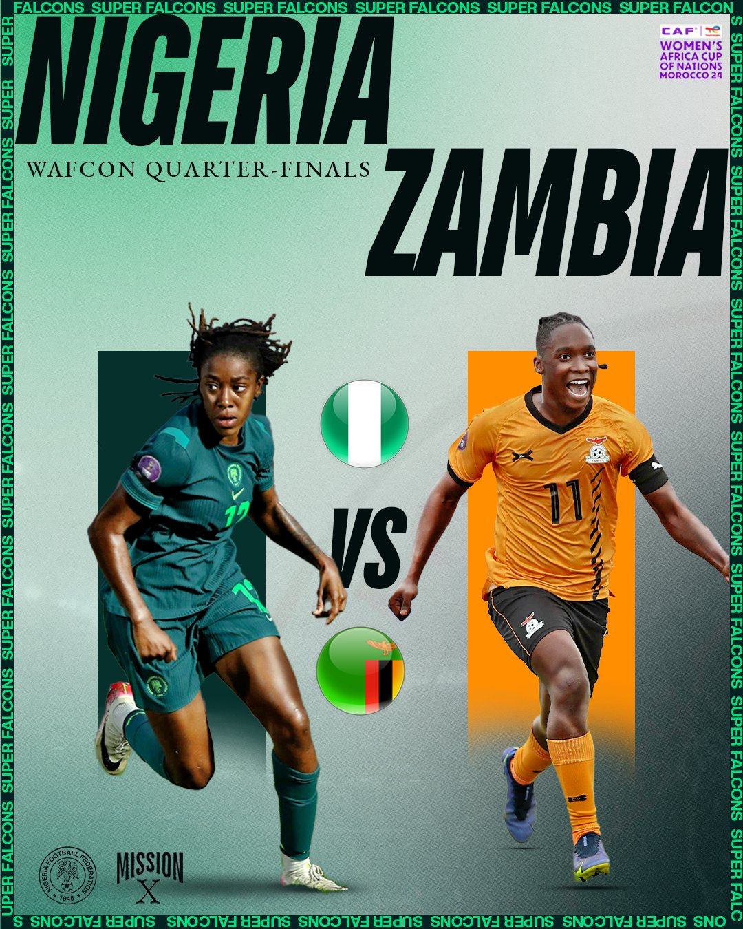Oshoala and Banda face off as Nigeria meets Zambia in a WAFCON 2025 quarter-final fiery showdown.