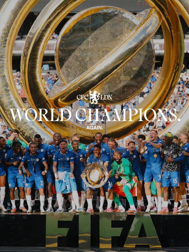 2025 FIFA CWC winners, Chelsea. Photo Credit- FIFA/X