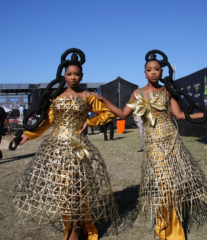 Ayanda Mthembu and Andile Pietersons at the Durban July 2025