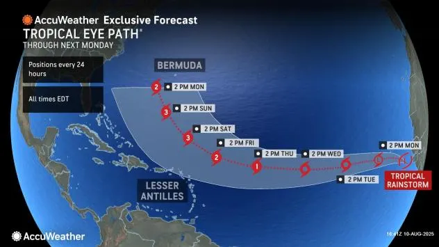 Developing tropical storm near Cabo Verde could become Hurricane Erin this week.