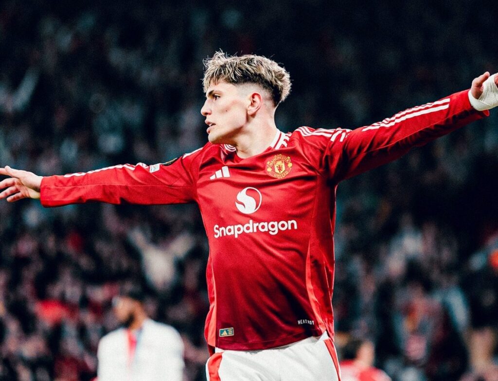 Manchester United forward, Alejandro Garnacho. Photo Credit- Manchester United App
