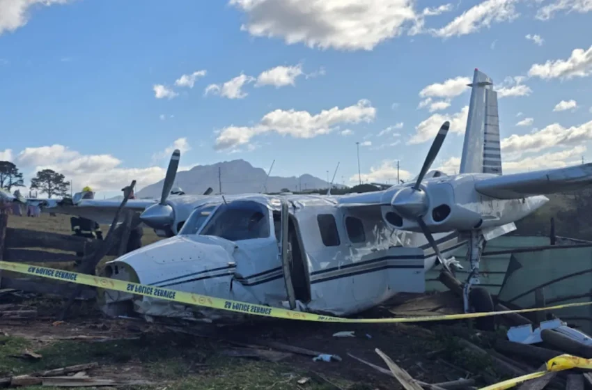 Light aircraft crashes near George, South Africa – two injured