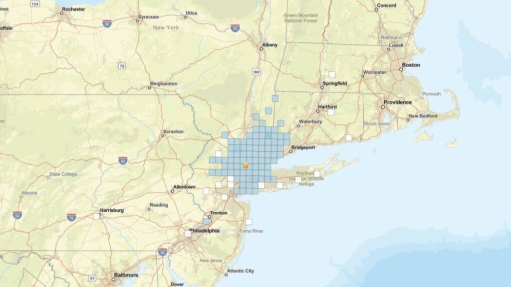 Hillsdale, New Jersey Earthquake
