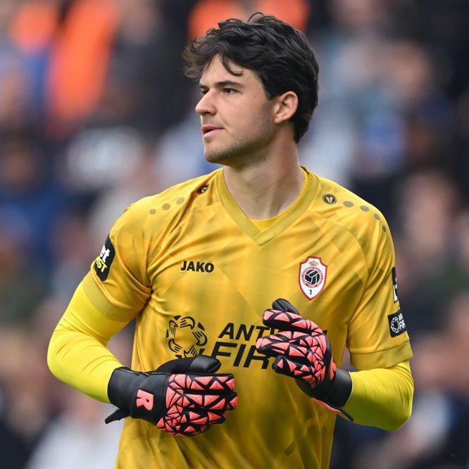 Belgian Goalkeeper, Senne Lamens with a reported move to Manchester United. Photo Credit- SkySports/X