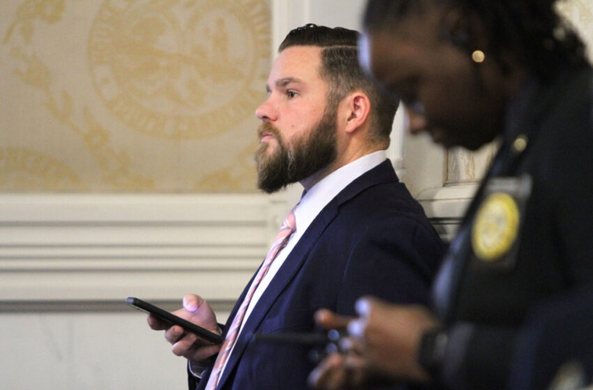 Rep. RJ May, R-West Columbia, pictured Wednesday, Dec. 4, 2024, resigned his House seat following charges of distributing child sexual abuse material. (Photo by Mary Ann Chastain/Special to the SC Daily Gazette)
