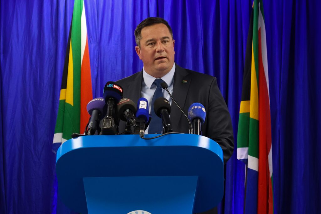 Democratic Alliance (DA) leader John Steenhuisen