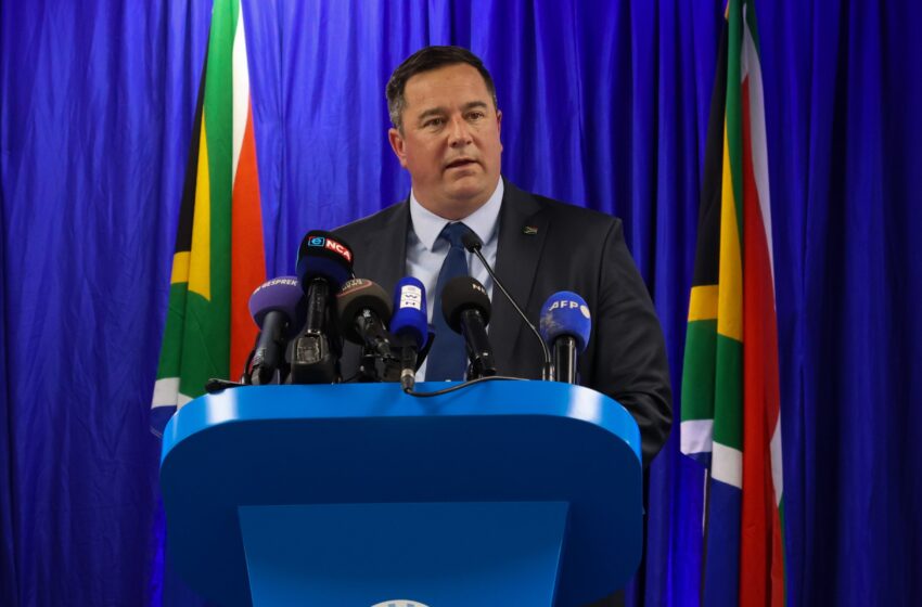 Democratic Alliance (DA) leader John Steenhuisen