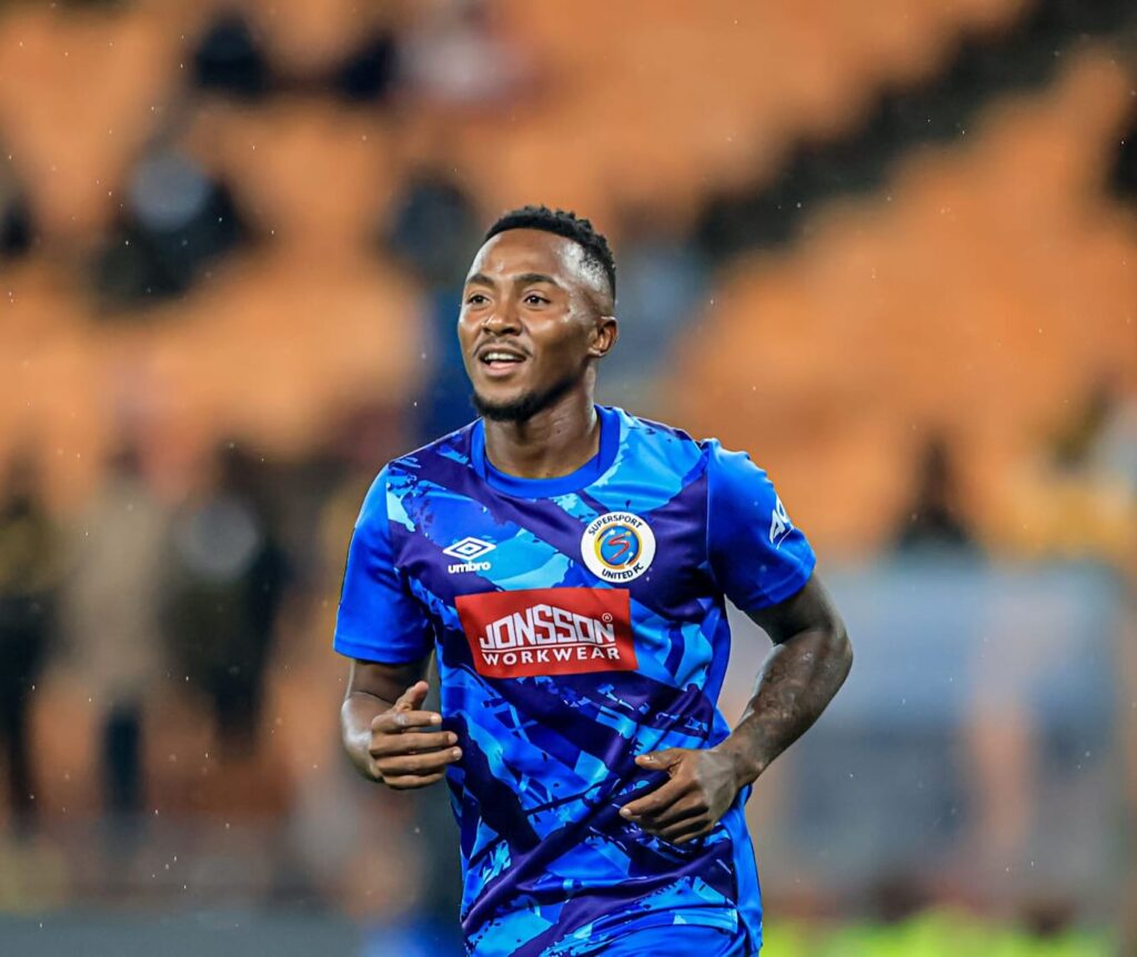 Lebohang Maboe on the field