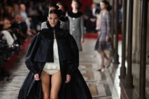 Vittoria Ceretti walks the runway at the Chanel Fall/Winter 2024-2025 show in Paris | Peter White/Getty Images