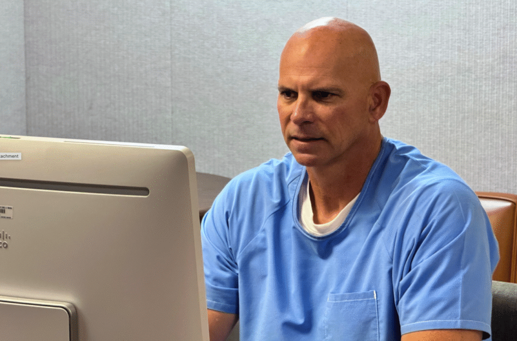 Lyle Menendez appears virtually before parole board in San Diego hearing.