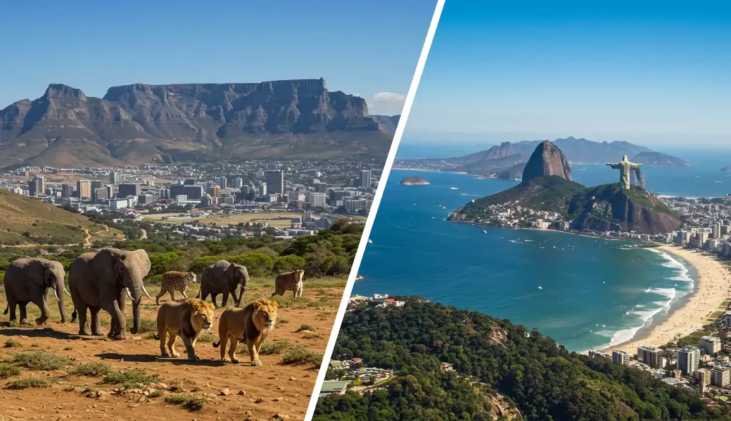 South Africa vs Brazil: Why more travellers are choosing the smaller country over the larger one.