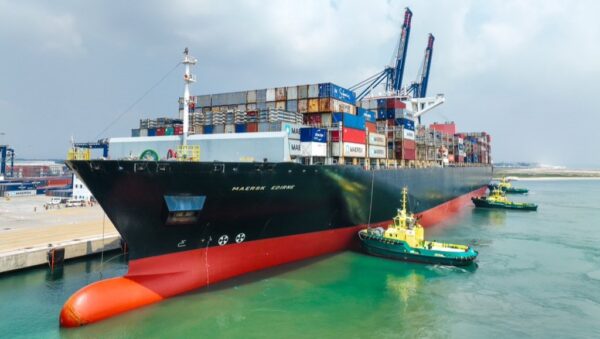 The first batch of ship arriving the Onitsha Port. Photo Credit- The Premium Times