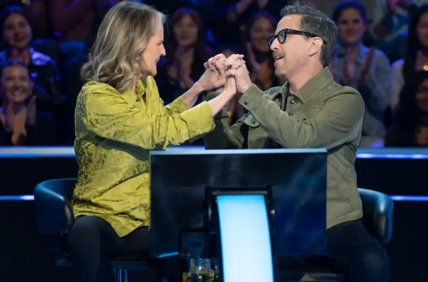 Helen Hunt and Dan Bucatinsky on Millionaire, walking away with $125,000.