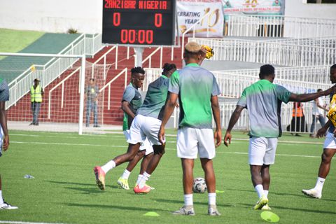 Nigeria's Super Eagles B in preparation against Sudan for 2025 CHAN group stage match. Photo Credit- Pulse Sports