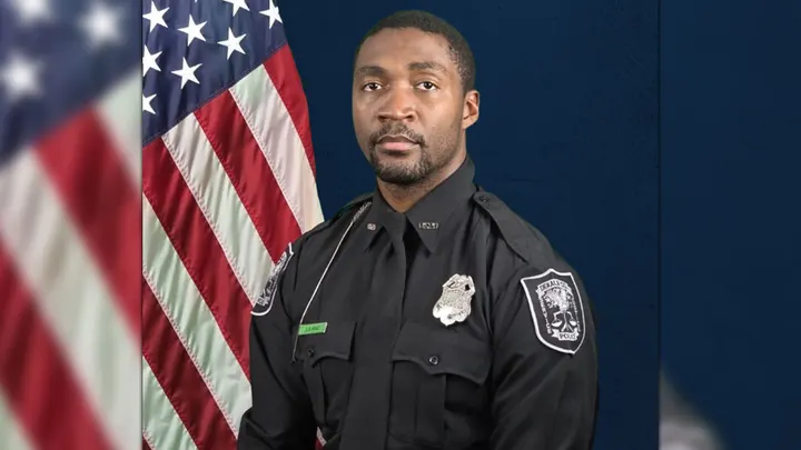 The Dekalb County Police Department identified David Rose as the officer killed in a shooting outside the Centers for Disease Control and Prevention (CDC) campus in Atlanta on Friday. (DeKalb County Police Department)