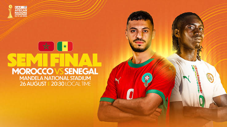 Morocco vs Senegal in 2024 CHAN semi-final. Photo Credit- CAF online