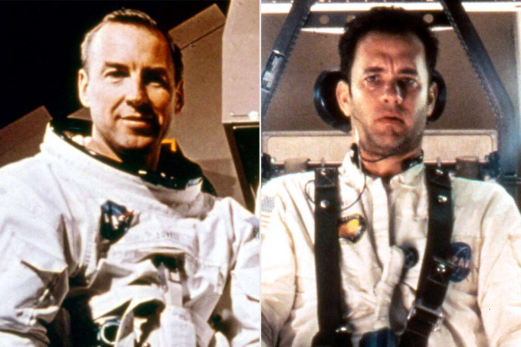 Tom Hanks alongside astronaut Jim Lovell.