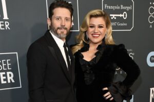 Brandon Blackstock and Kelly Clarkson. Credit: Kevin Mazur/Getty Images