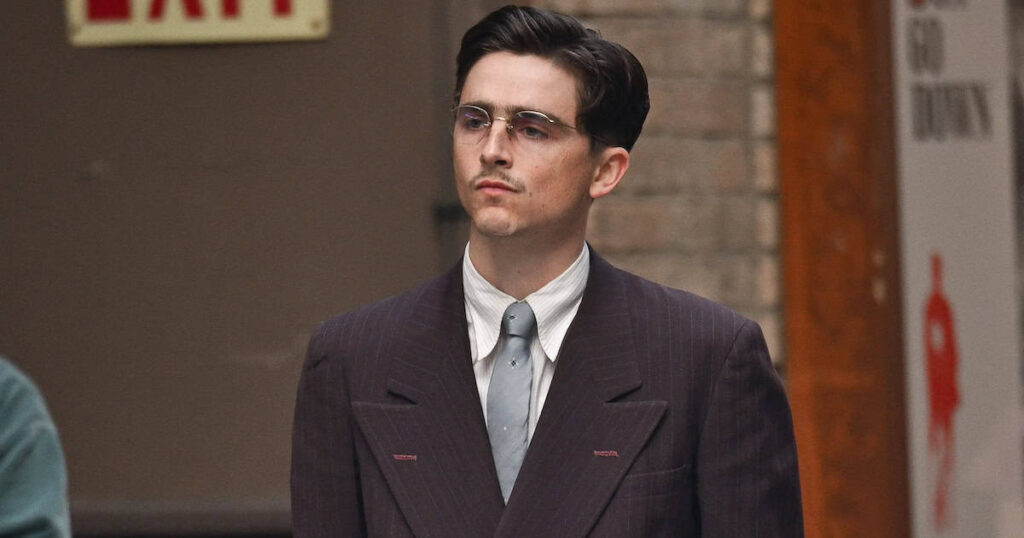 Timothee Chalamet in Marty Supreme.