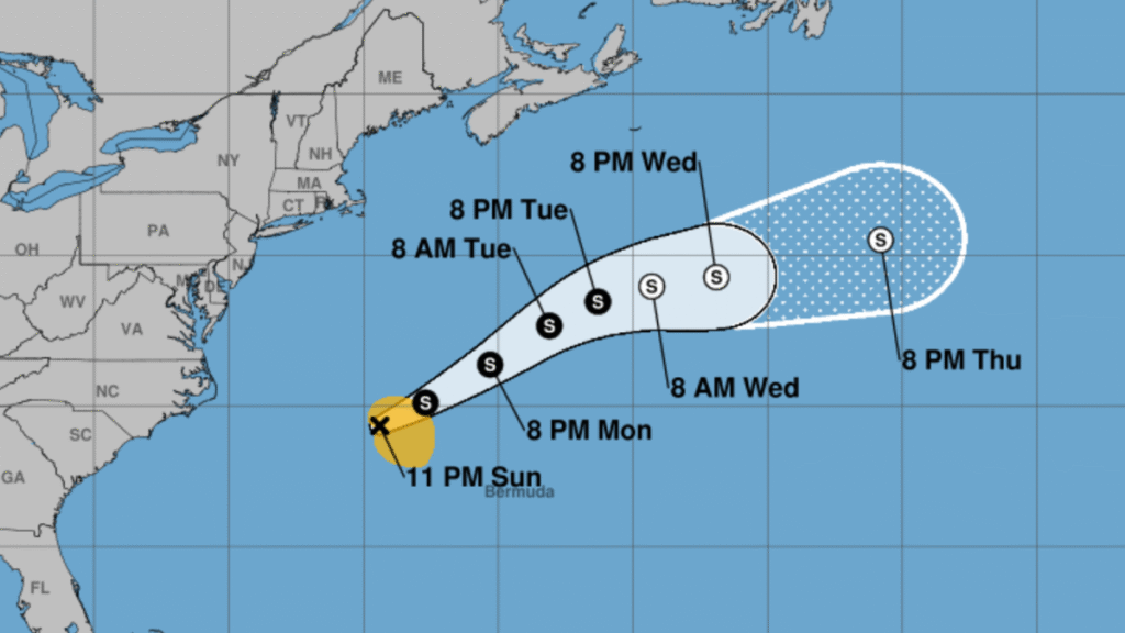 Tropical Storm Dexter Hurricane approaches Florida