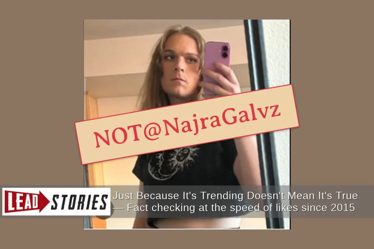 Viral Selfie Misattributed to X Account Linked to Charlie Kirk Shooting Speculation. Photo credit: Lead Stories