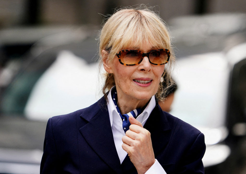 Writer E. Jean Carroll leaving the 2nd U.S. Circuit Court of Appeals in New York City on Sept. 6, 2024. Photo by Adam Gray/Reuters