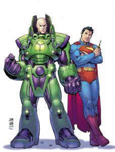 Man of Tomorrow artwork by Jim Lee.
