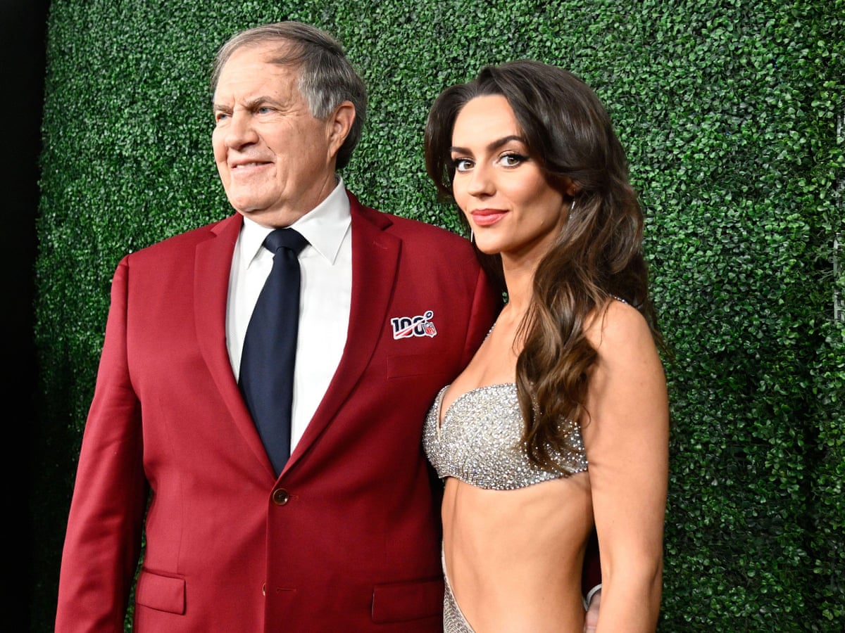 Bill Belichick and girlfriend, Jordon Hudson. Photograph: Cal Sport Media/Alamy